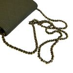 Chanel Olive Green Quilted Caviar Boy Flap Wallet On Chain 2017