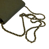 Chanel Olive Green Quilted Caviar Boy Flap Wallet On Chain 2017
