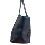 Gucci Blue Pebbled Leather Swinger Bag