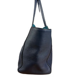 Gucci Blue Pebbled Leather Swinger Bag