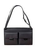 Gucci Wine Leather Double Pocket Shoulder Bag
