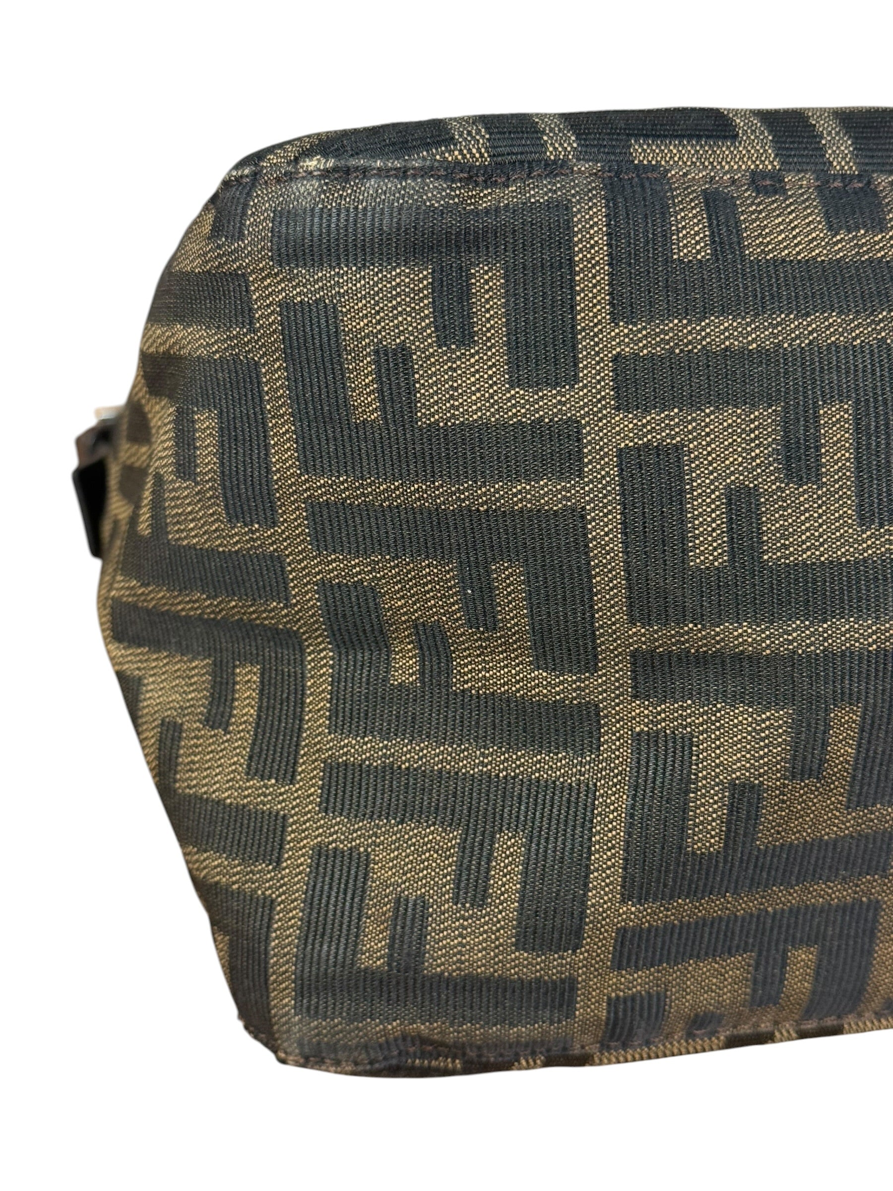 Fendi Vintage Zucca FF Baguette Shoulder Bag