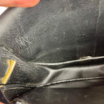 Dior Black Leather Vintage Flap Shoulder Bag