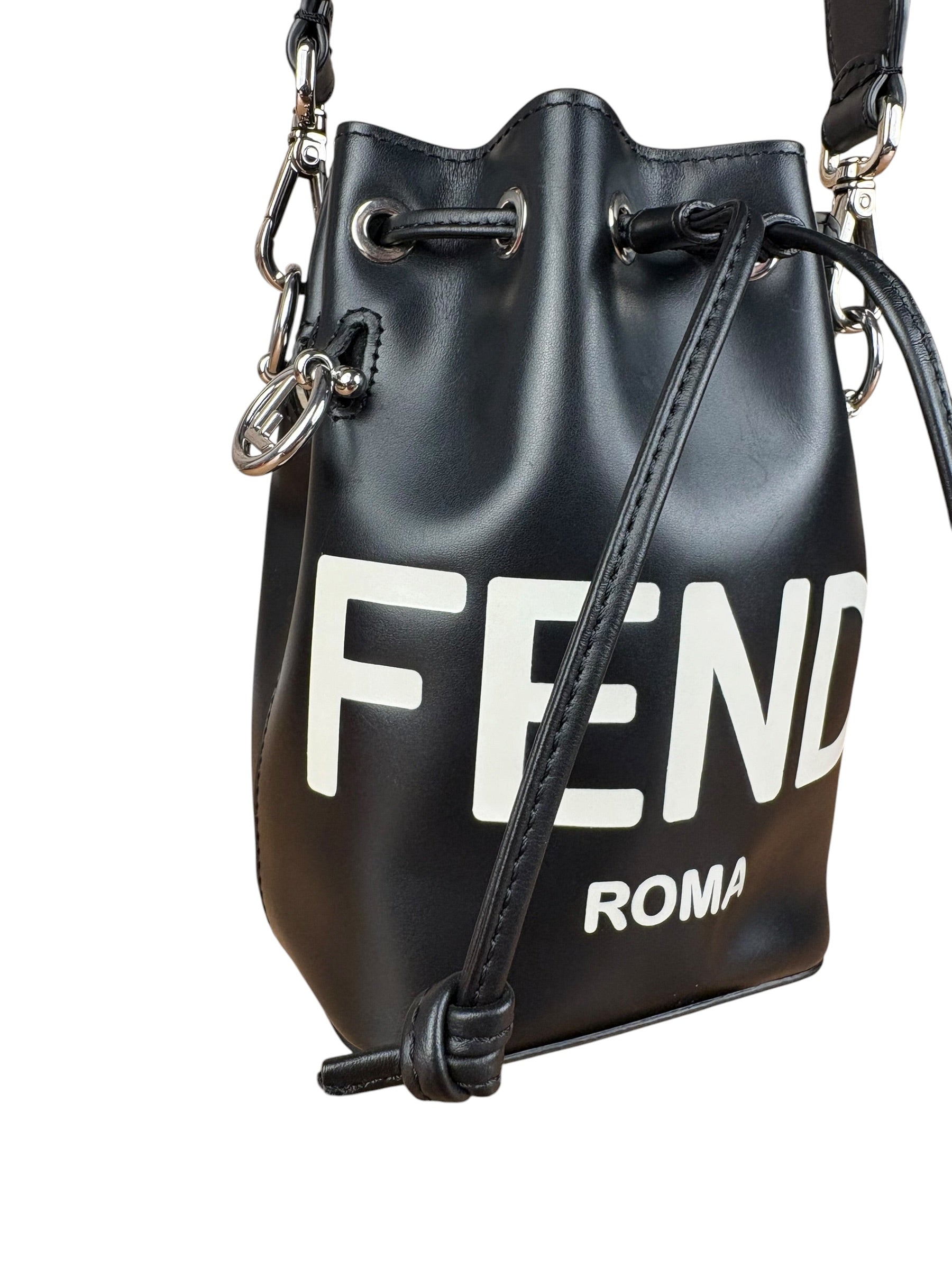 Fendi Black Mon Trésor Mini Bucket Bag