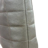 Chanel Silver Nylon Quilted Vintage Mini Chocolate Bar Tote 1997