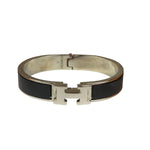 Hermes H Black/Palladium Clic Bracelet