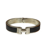 Hermes H Black/Palladium Clic Bracelet