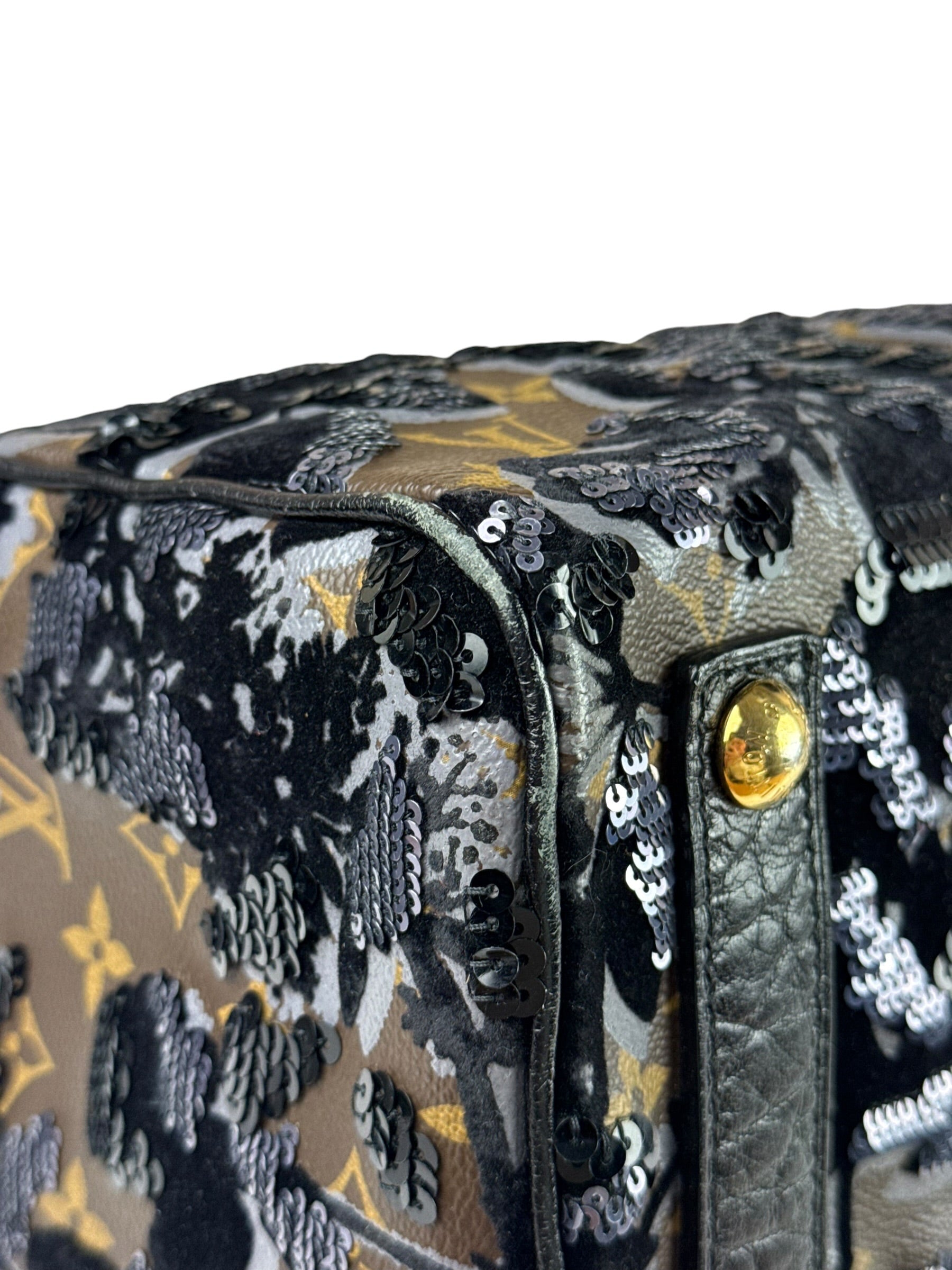 Louis Vuitton Limited-Edition Monogram Fleur De Jais Speedy 30