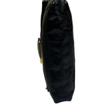 Fendi Black Leather Maxi Baguette