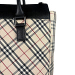 Burberry Beige Canvas Nova Check Tote Bag