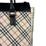 Burberry Beige Canvas Nova Check Tote Bag