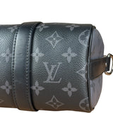 Louis Vuitton Black Monogram Keepall Bandouliere 25