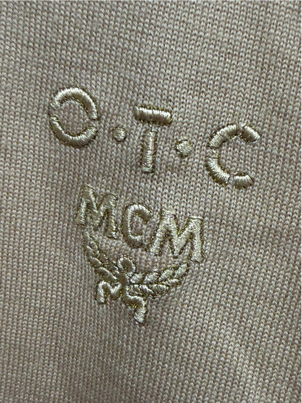MCM Cream Colored Mock Neck Sweater