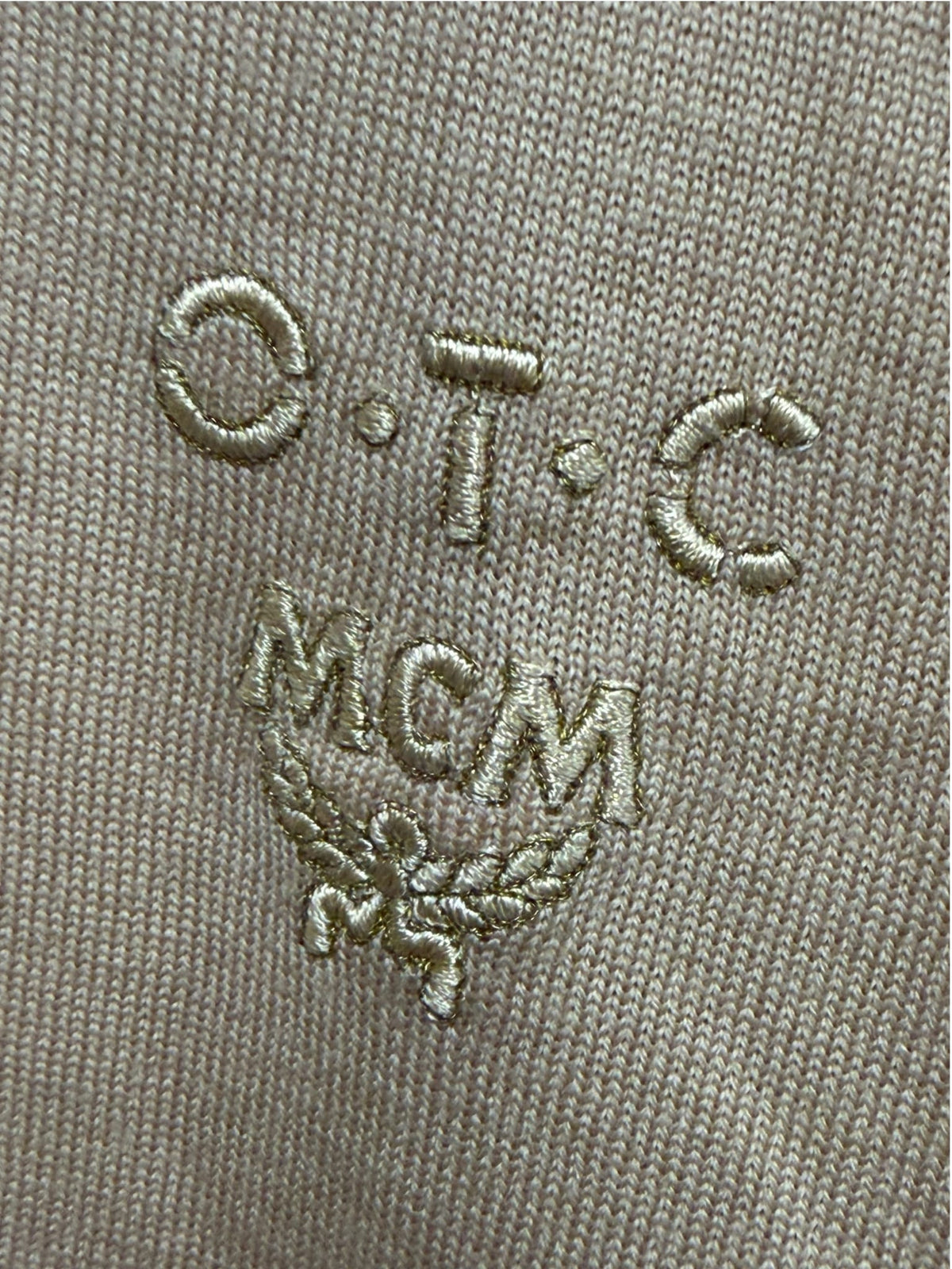 MCM Cream Colored Mock Neck Sweater