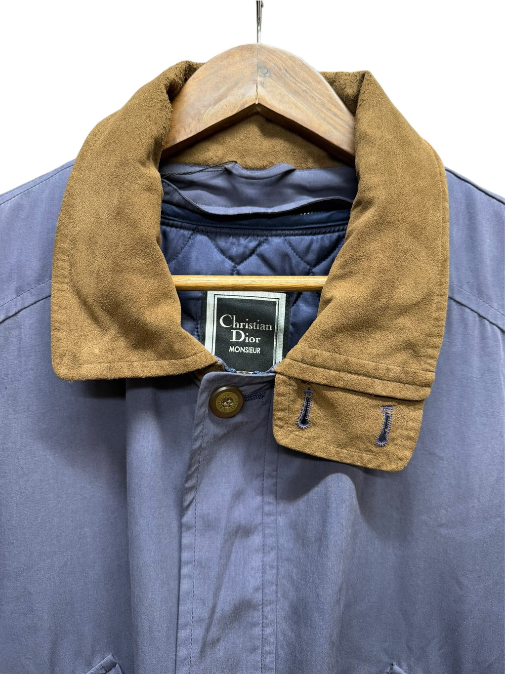 Vintage Christian Dior Blue Monsieur Zip-Up Jacket