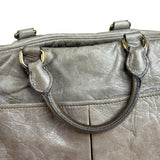 Miu Miu Green Vitello Leather Two-Way Bag