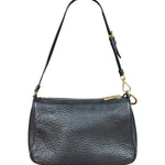 Prada Black Pebbled Leather Pochette