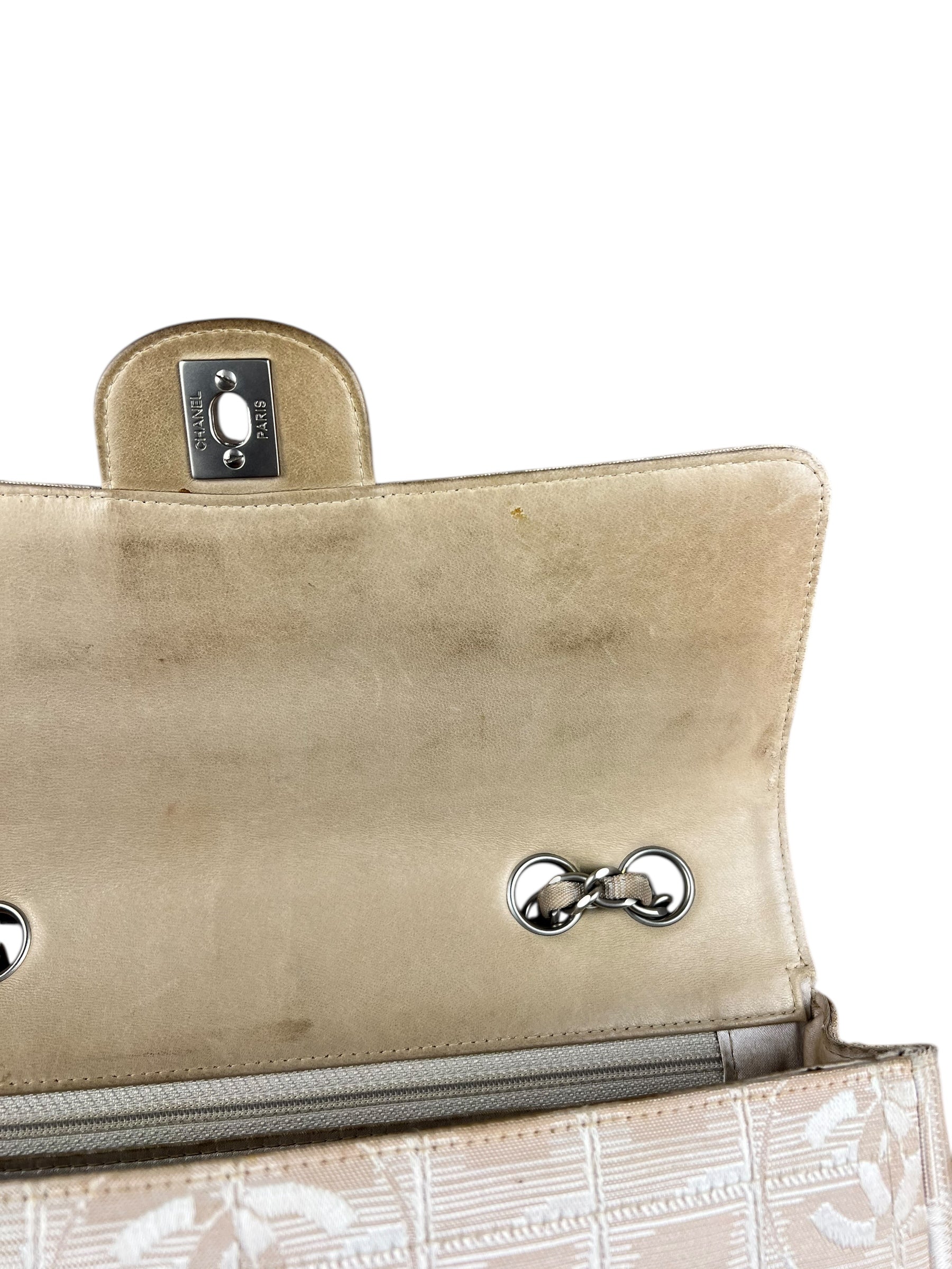 Chanel Vintage Beige Travel Line Classic Flap 2001