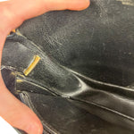 Dior Black Leather Vintage Flap Shoulder Bag