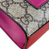 Gucci Padlock Medium Leather Chain Shoulder Bag Beige/Red/Pink