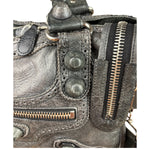 Balenciaga Dark Grey Covered Brogues City Bag