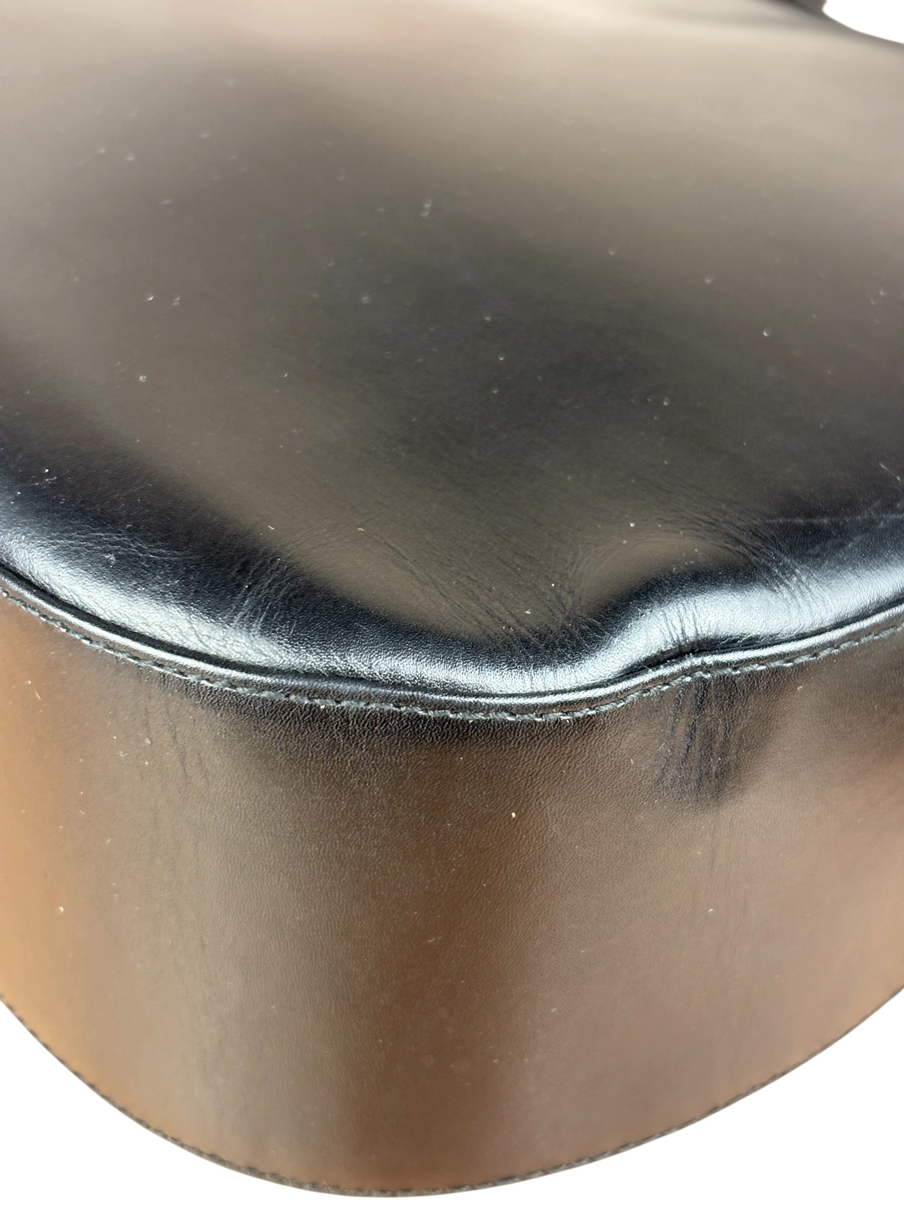 Salvatore Ferragamo Black Leather Hobo Bag