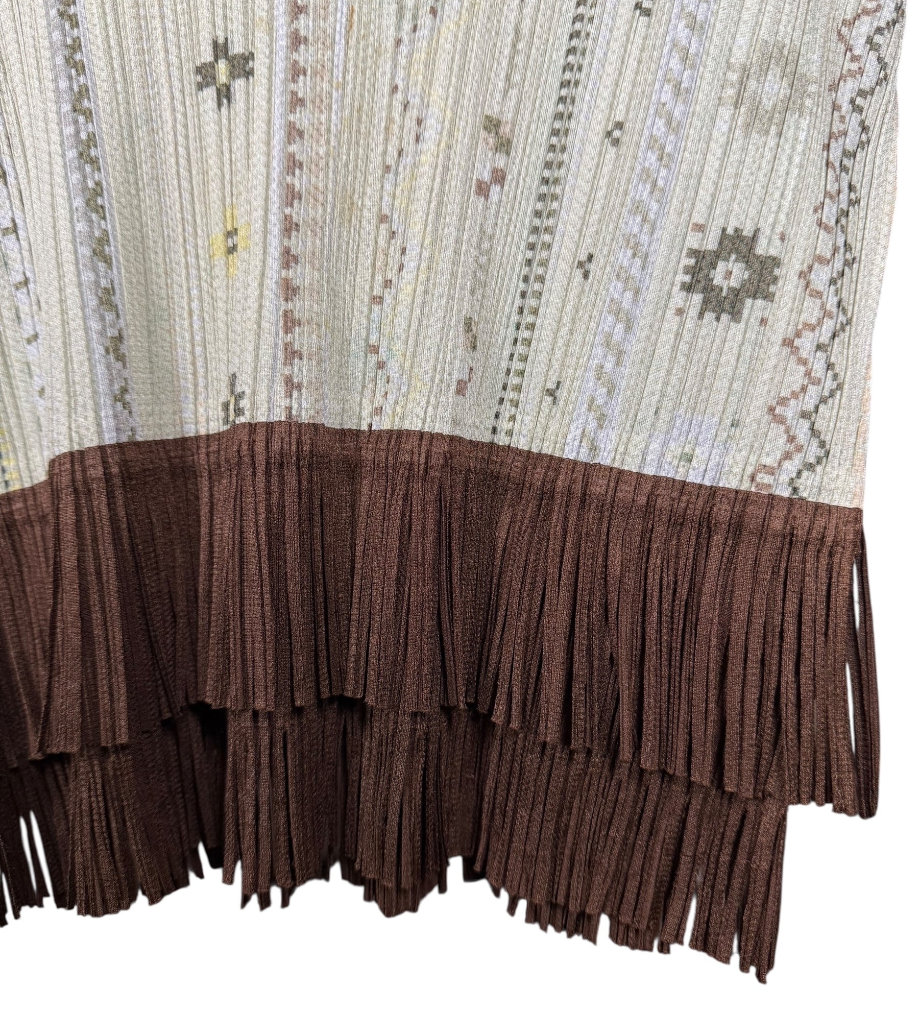 Issey Miyake Pleats Please Patterned Sleeveless Top