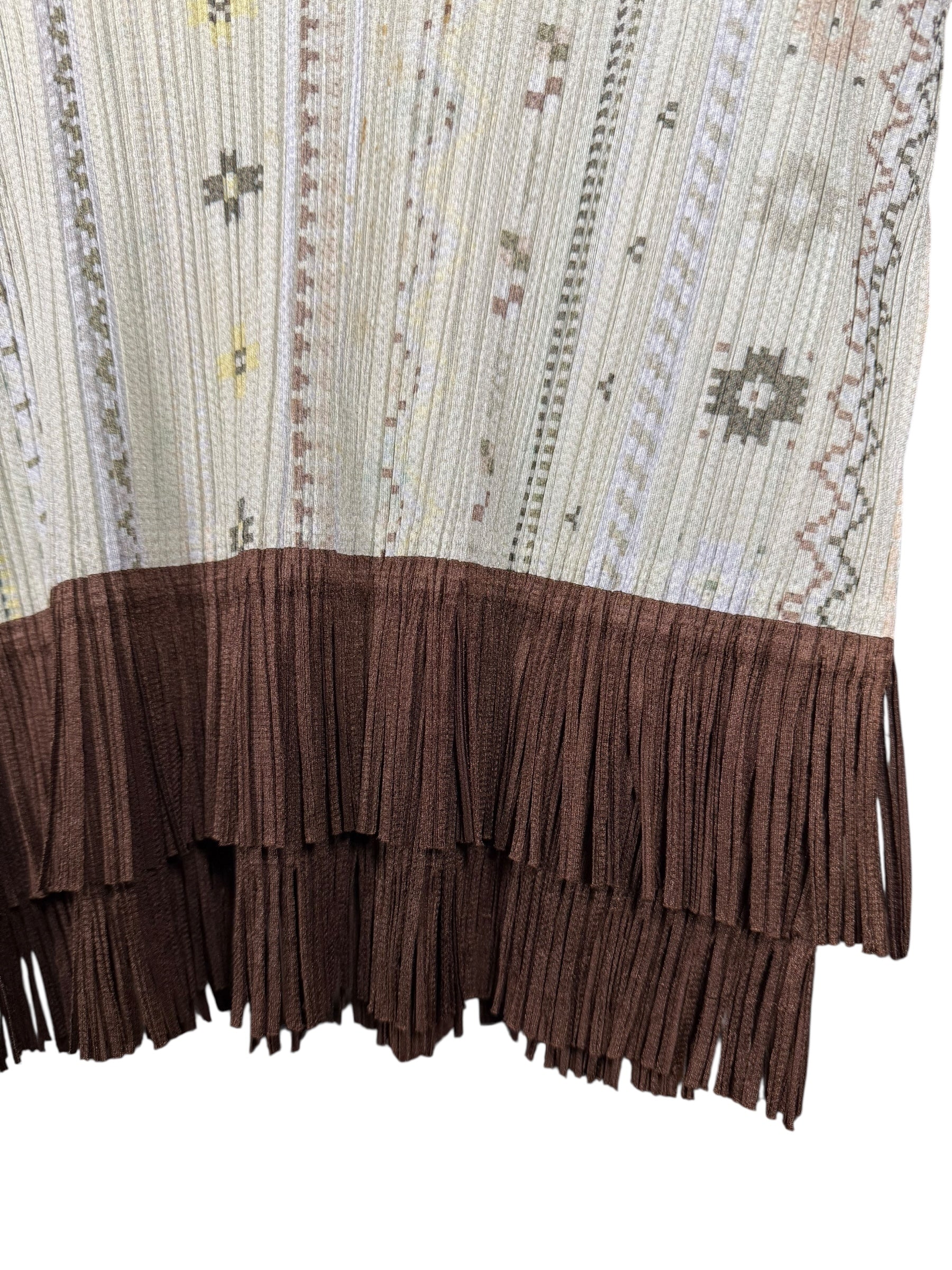 Issey Miyake Pleats Please Patterned Sleeveless Top