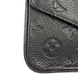 Louis Vuitton Black Leather Monogram Felicie Pochette