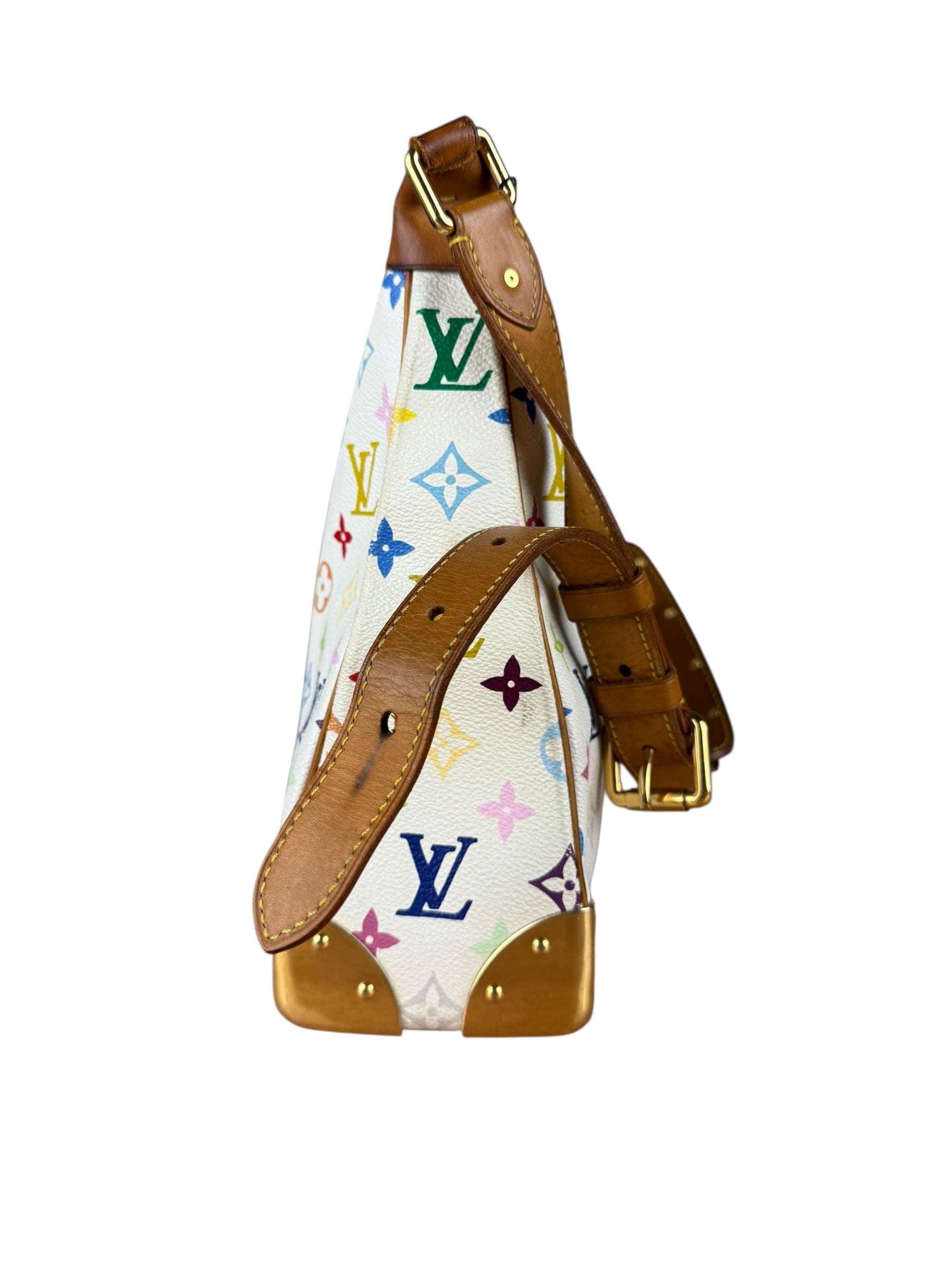 Louis Vuitton White Multi Murakami Boulogne Shoulder Bag