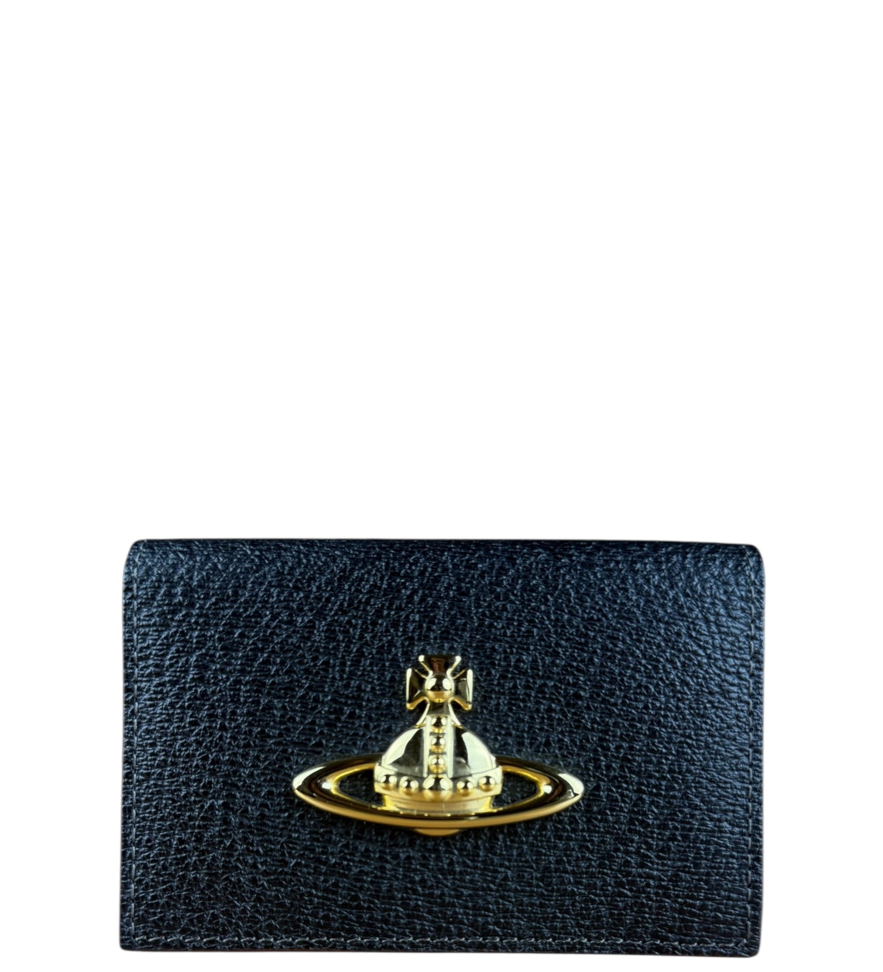 Vivienne Westwood Leather Orb Emblem Card Case