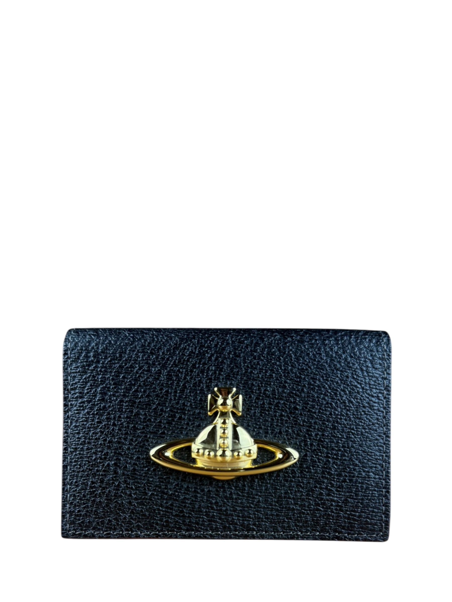 Vivienne Westwood Leather Orb Emblem Card Case