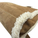 UGG x Telfar Brown Suede Medium Chestnut Shopper Tote