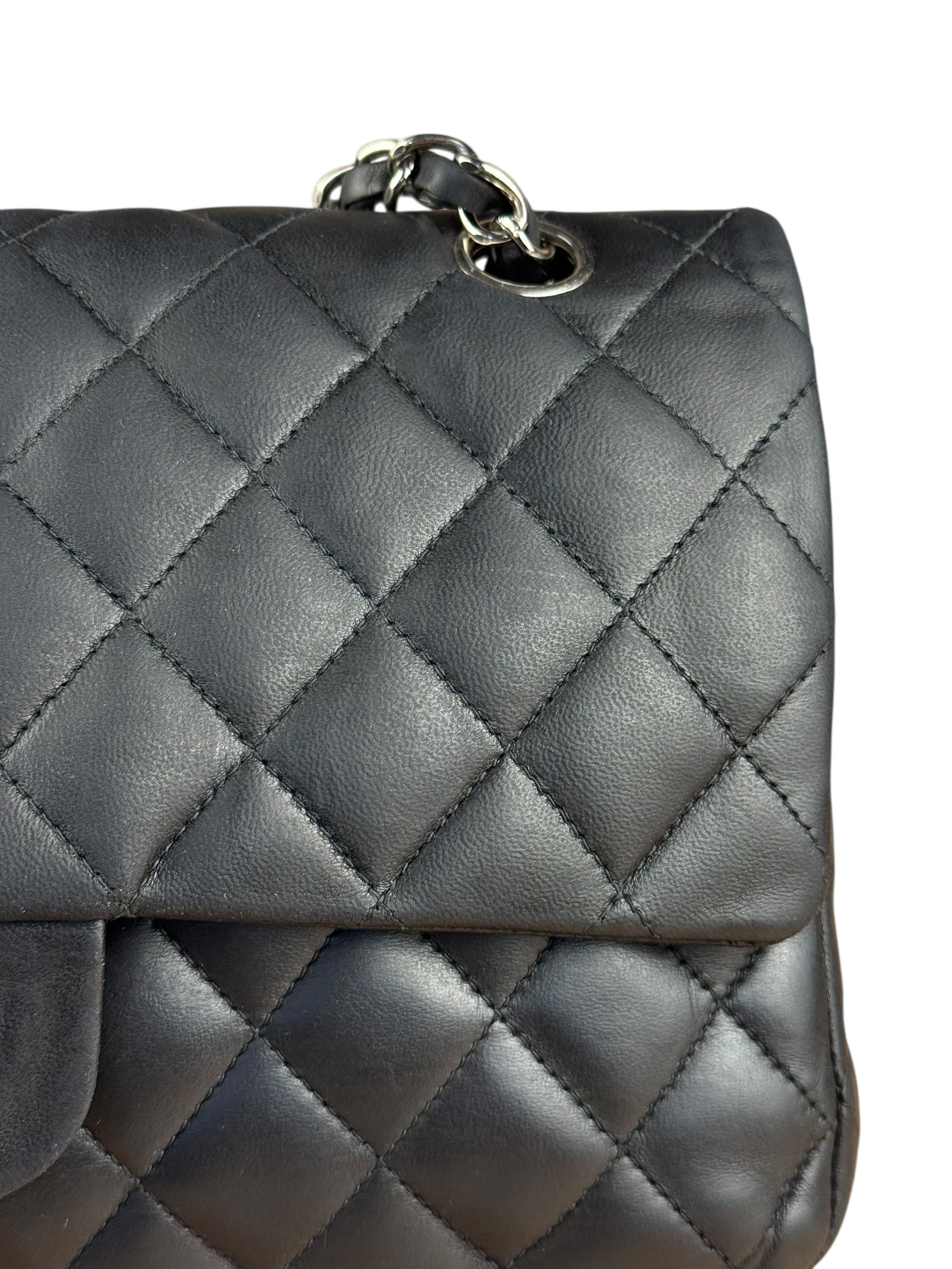 Chanel Classic Quilted Black Double Flap Bag 2003