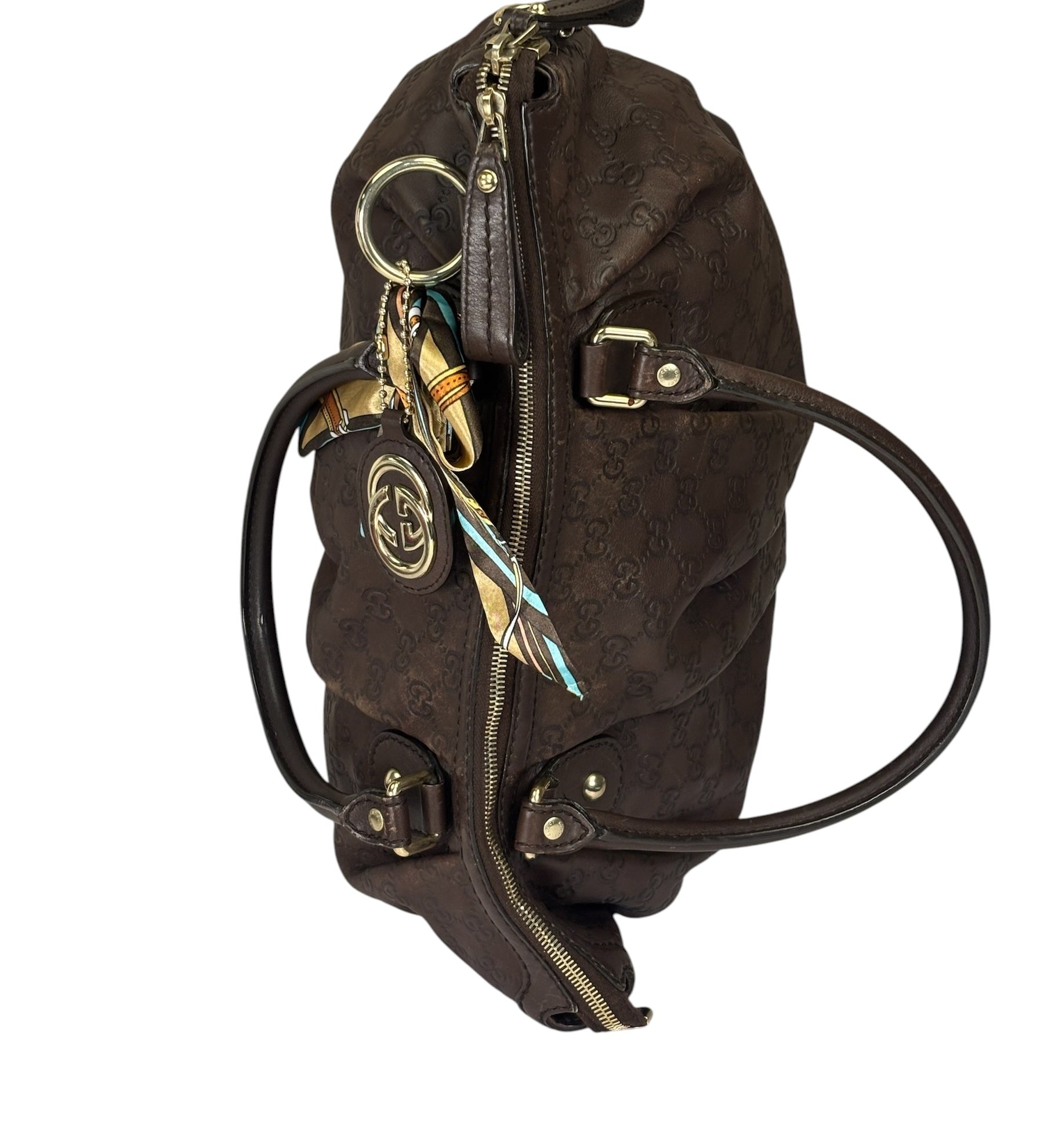 Gucci Brown GG Supreme Shoulder Bag