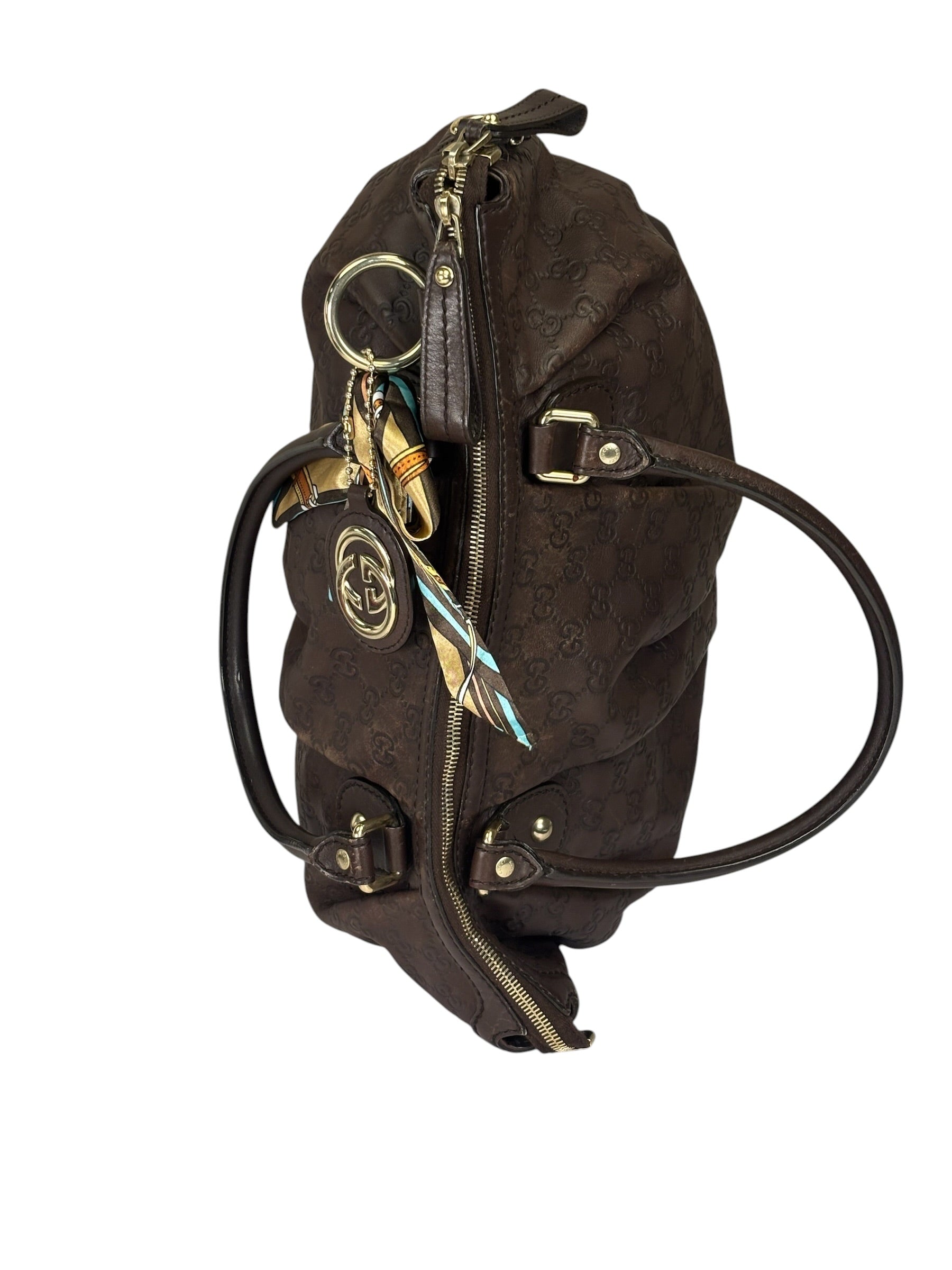 Gucci Brown GG Supreme Shoulder Bag