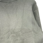 Issey Miyake Pleats Please Green Ribbed Knit Sweater