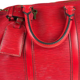 Louis Vuitton Red Epi Keepall 45