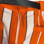 Christian Dior White/Orange Stripped Skirt