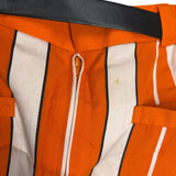Christian Dior White/Orange Stripped Skirt