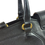YSL Black Leather Cabas Chyc 2Way