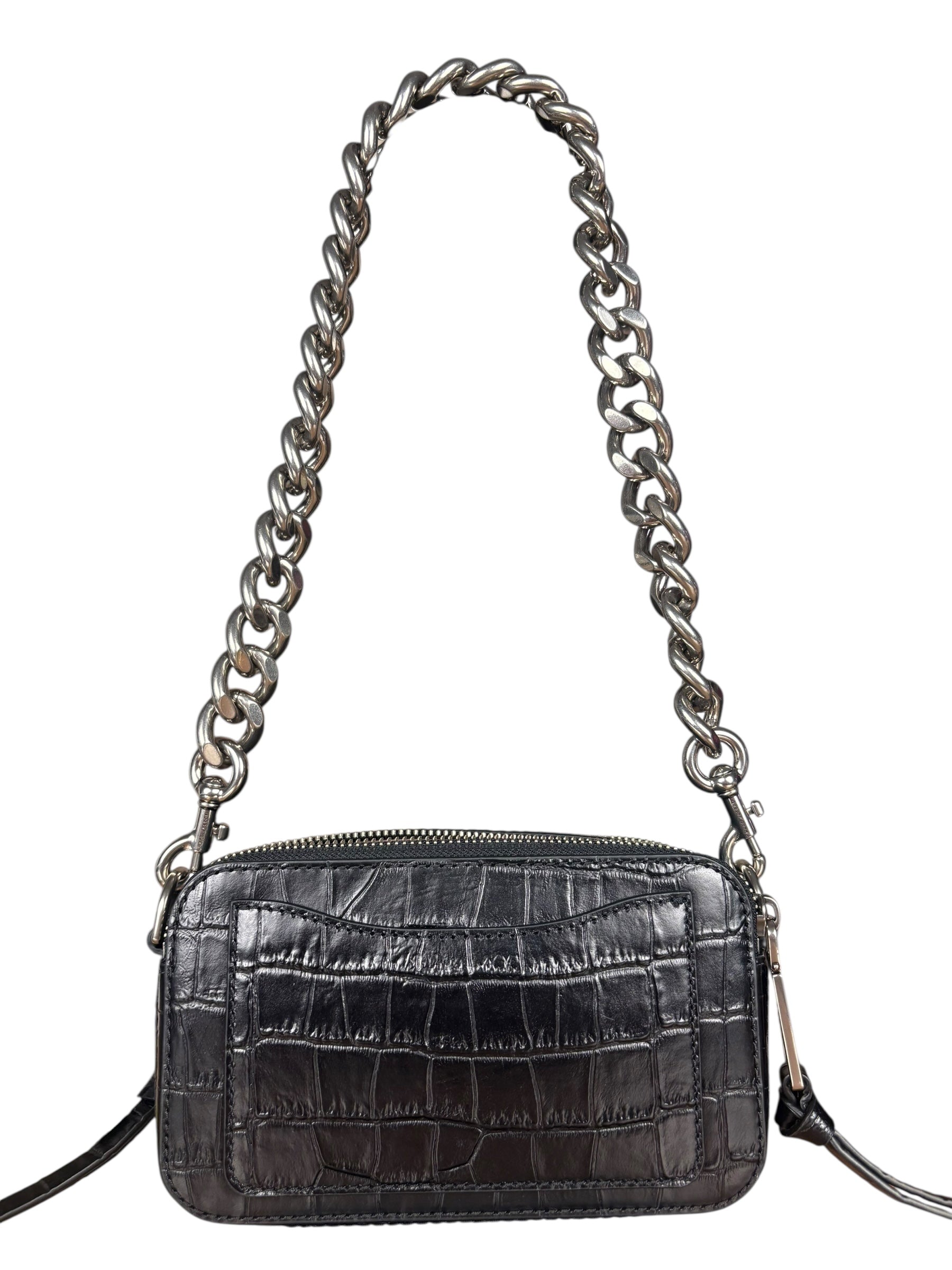 Marc Jacobs Croc Snapshot Crossbody Bag