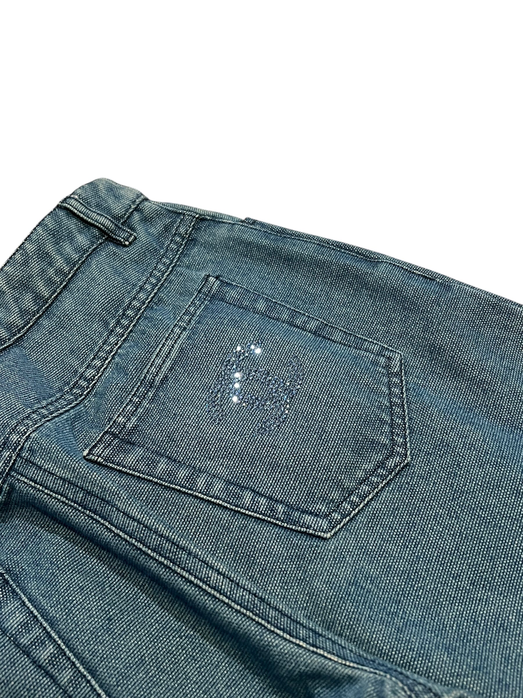 Chanel Dark Wash Logo Jean