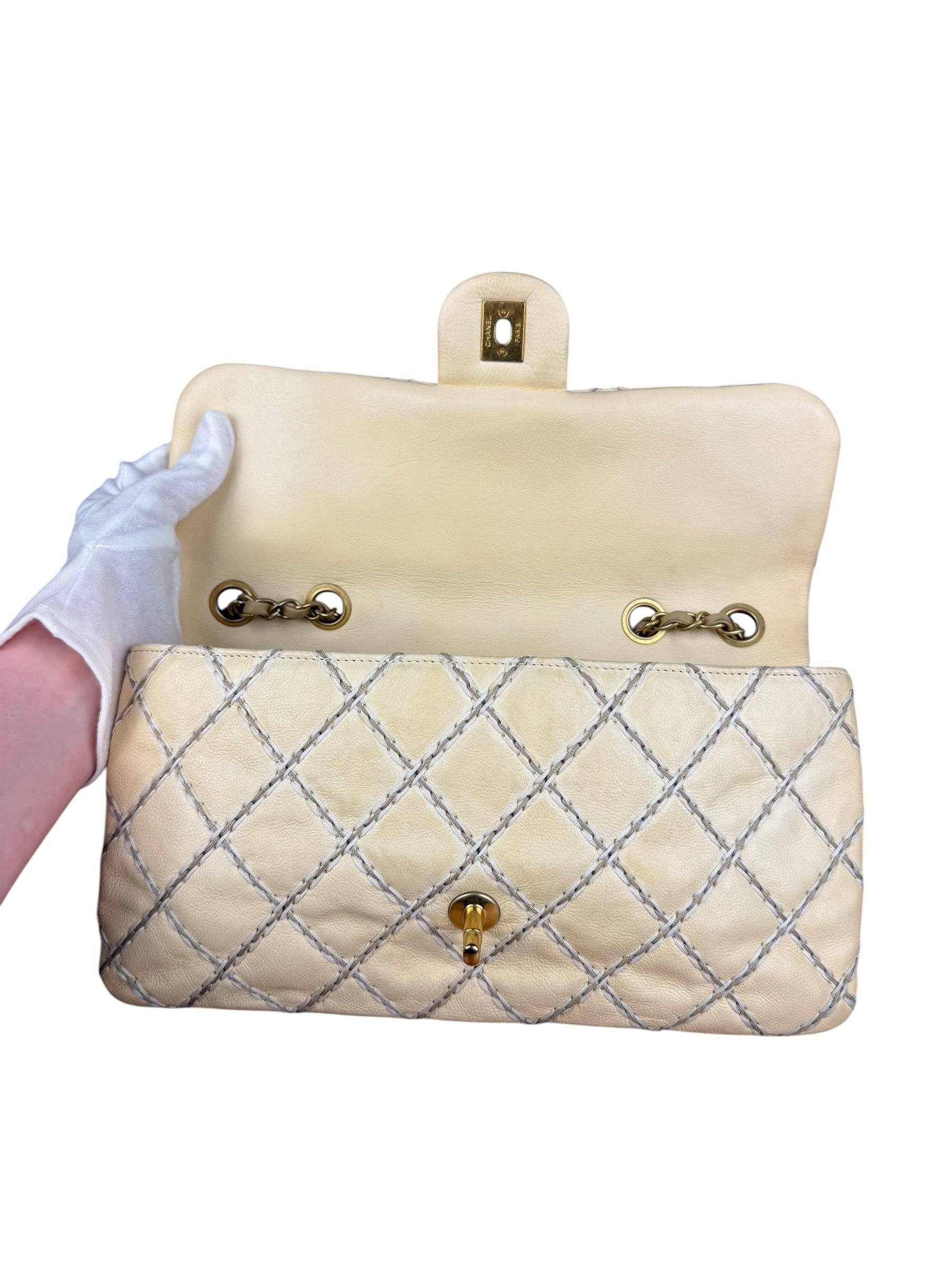 Chanel Beige Ultimate Stitch Flap 2014