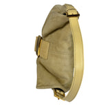 Fendi Beige Suede/Leather Trim Baguette