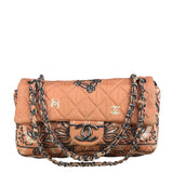 Chanel Pink Paisley Bandana Print Flap Bag