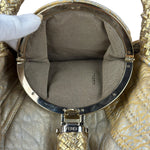 Fendi Metallic Gold Spy Shoulder Bag
