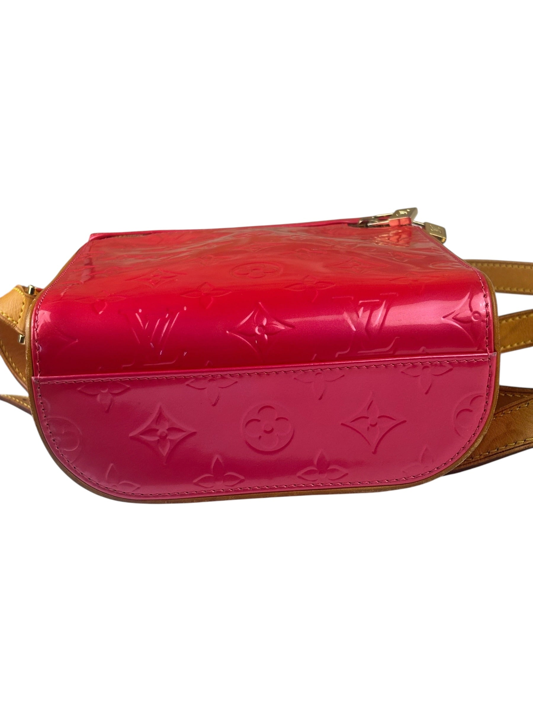 Louis Vuitton Vintage Fuchsia Pink Vernis Sullivan Verrical Crossbag