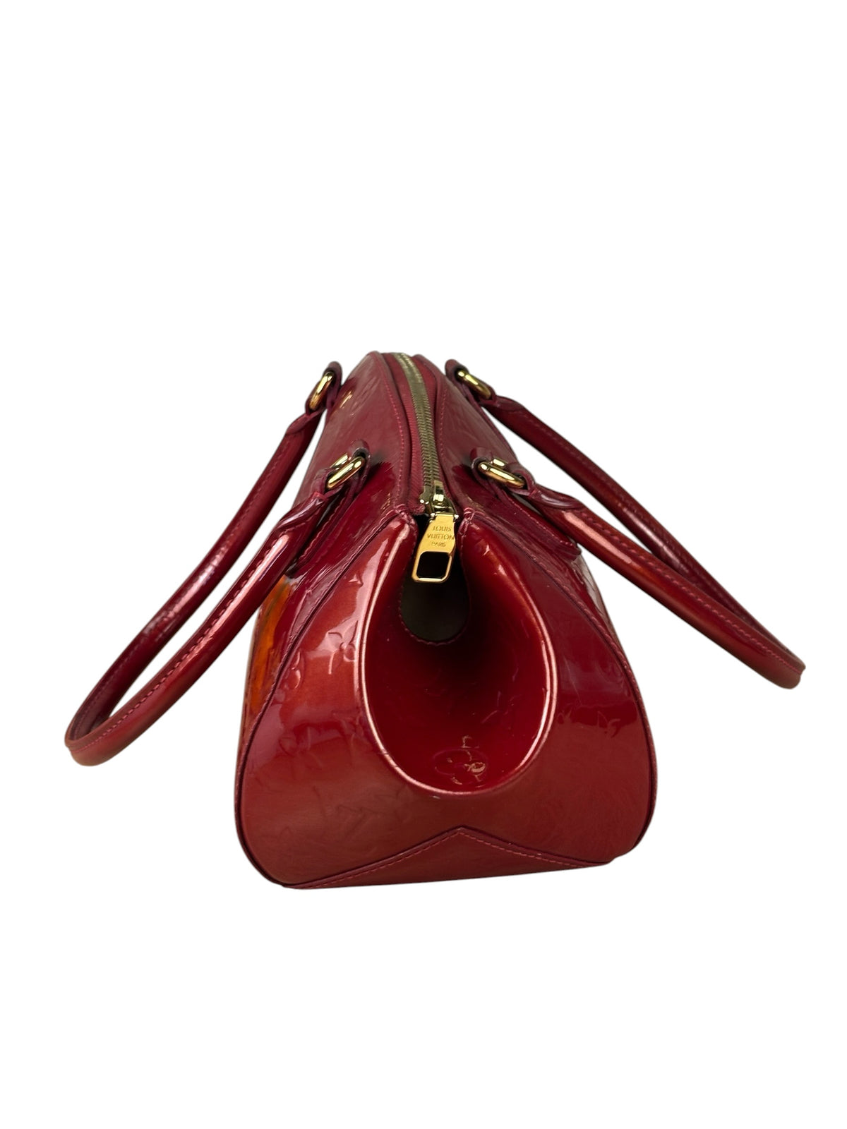 Louis Vuitton Red Vernis Sherwood Shoulder Bag