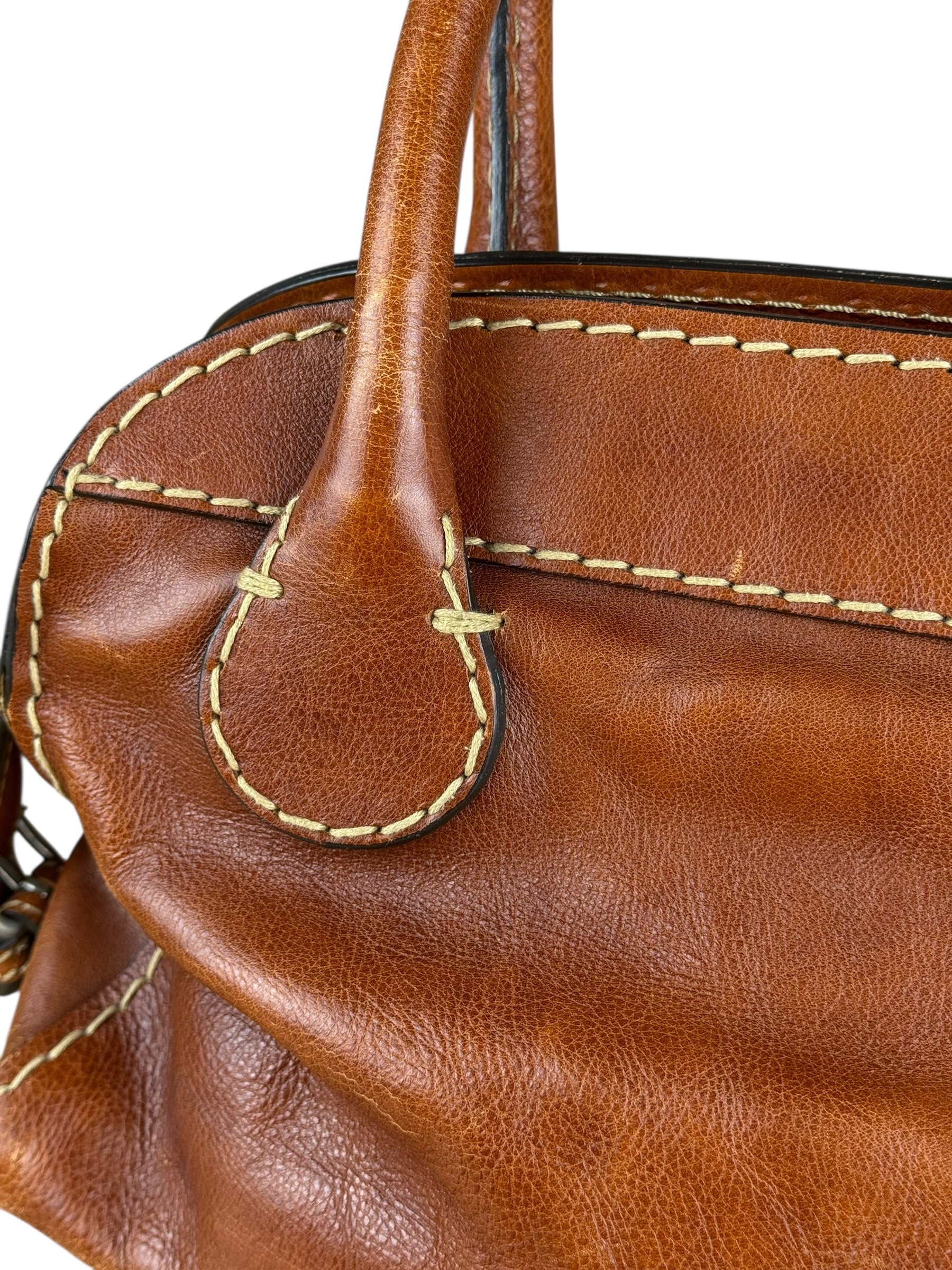 Chloé Vintage Edith Leather Tan Shoulder Bag